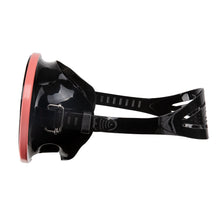 Load image into Gallery viewer, Hydra Oval Dive Mask - Black Silicone/Coral

