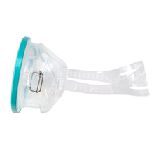 Load image into Gallery viewer, Hydra Oval Dive Mask - Clear Silicone/Teal
