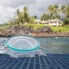 Load image into Gallery viewer, Hydra Oval Dive Mask - Clear Silicone/Teal
